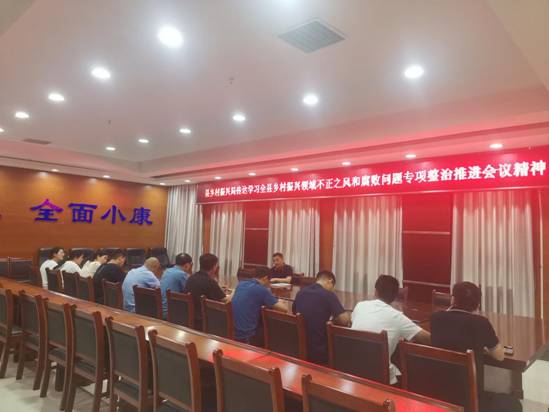 传达学习全县乡村振兴领域不正之风和腐败问题专项整治推进会议精神 (4)